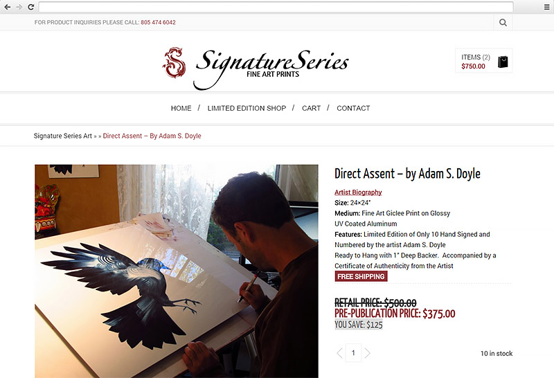 Signature Series Art Website